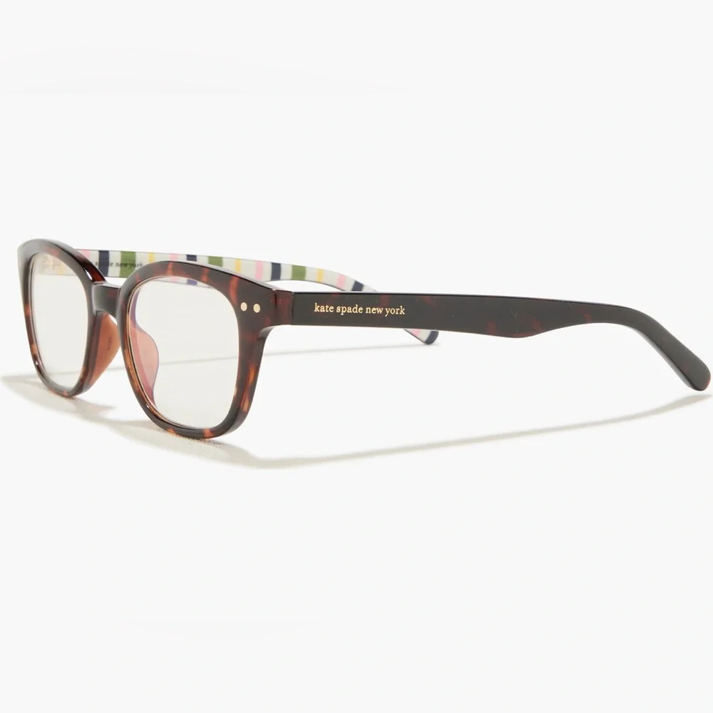 Kate Spade Rebecca Square Reading Glasses in Havana Multi| 49x19x140
